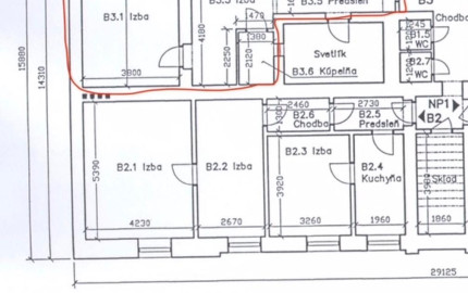 Na predaj investičný 2,5izb. byt, U. Lešková, Staré mesto